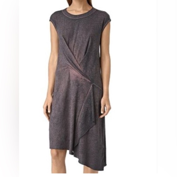 All Saints Dresses & Skirts - Allsaints breeze devo dress dark pink